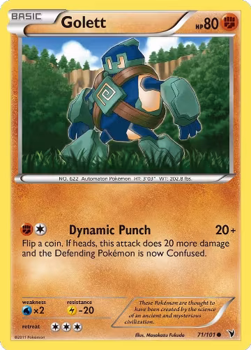 Golett (71/101), Noble Victories — Pokémon card price