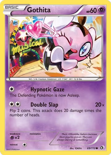 Gothita (69) (69/113), Legendary Treasures — Pokémon card price