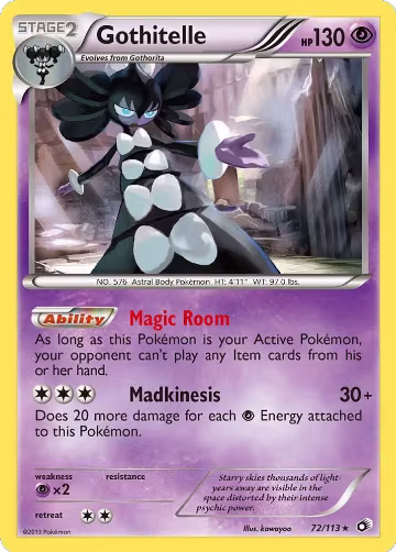 Gothitelle (72/113), Legendary Treasures — Pokémon card price