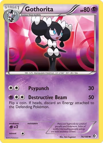 Gothorita (76/149), Boundaries Crossed — Pokémon card price