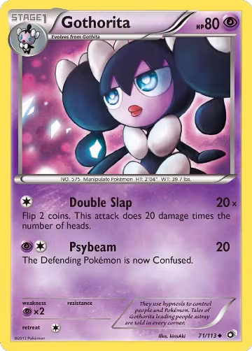 Gothorita (71/113), Legendary Treasures — Pokémon card price
