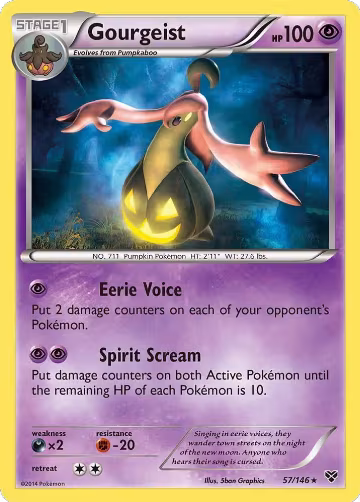 Gourgeist (57/146), XY Base Set — Pokémon card price