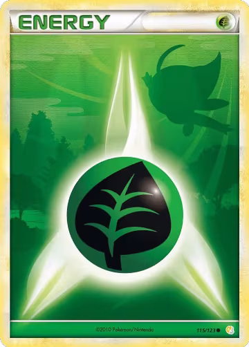 Grass Energy (115/123), HeartGold SoulSilver — Pokémon card price