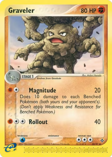 Graveler - 30/97 (30/97), EX Dragon — Pokémon card price