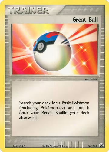 Great Ball (92/112), EX FireRed & LeafGreen — Pokémon card price