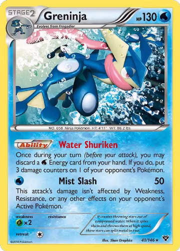 Greninja (41/146), XY Base Set — Pokémon card price