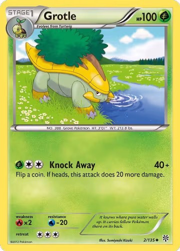 Grotle (2/135), Plasma Storm — Pokémon card price