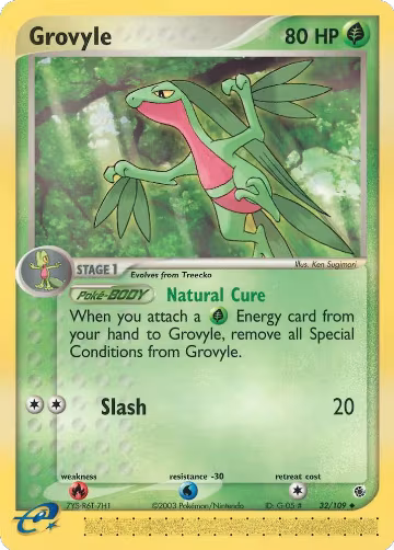 Grovyle - 32/109 (32/109), EX Ruby and Sapphire — Pokémon card price