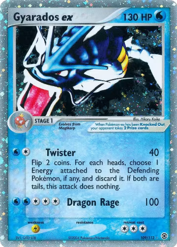 Gyarados ex (109/112), EX FireRed & LeafGreen — Pokémon card price