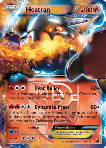 Heatran EX (Team Plasma) (13/116), Plasma Freeze — Pokémon card price