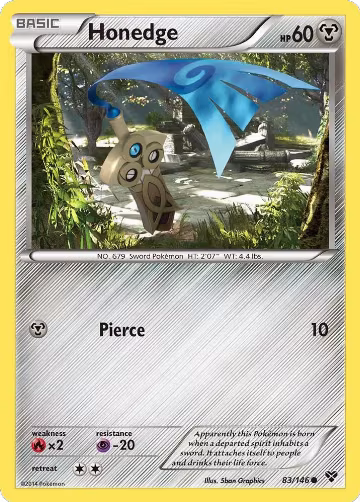 Honedge (83/146), XY Base Set — Pokémon card price