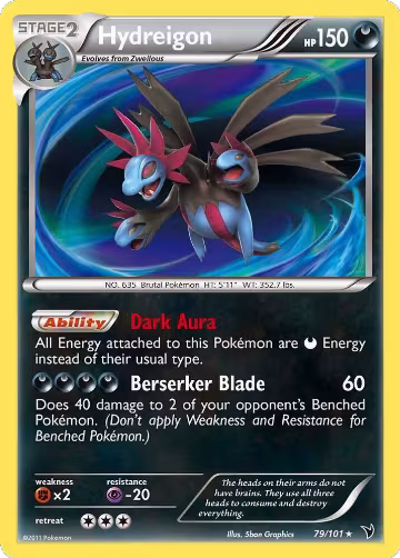 Hydreigon (79/101), Noble Victories — Pokémon card price