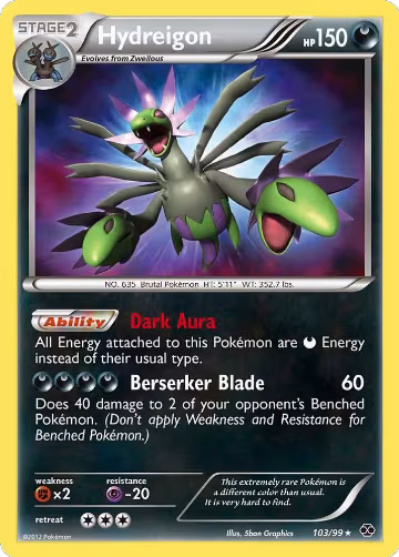 Hydreigon (103/99), Next Destinies — Pokémon card price