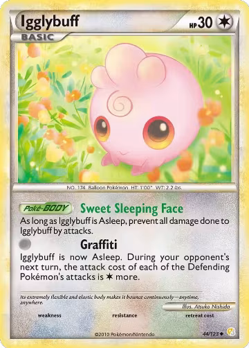 Igglybuff (44/123), HeartGold SoulSilver — Pokémon card price
