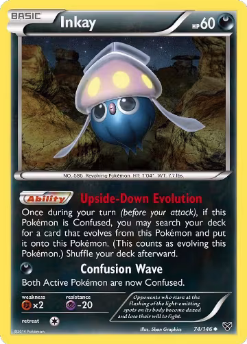 Inkay (74) (74/146), XY Base Set — Pokémon card price