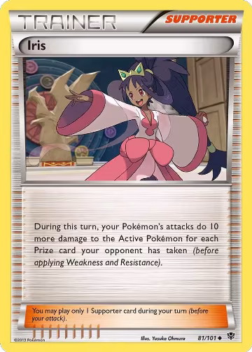 Iris (81/101), Plasma Blast — Pokémon card price