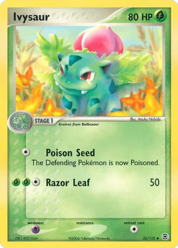 Ivysaur (35/112), EX FireRed & LeafGreen — Pokémon card price