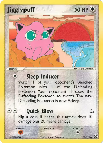 Jigglypuff (65/112), EX FireRed & LeafGreen — Pokémon card price