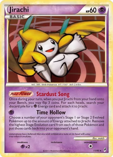 Jirachi (11/95), Call of Legends — Pokémon card price