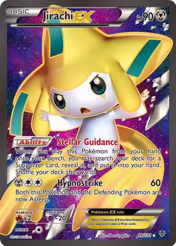 Jirachi EX (98 Full Art) (98/101) — card price