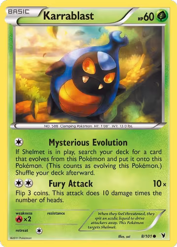 Karrablast (8/101), Noble Victories — Pokémon card price