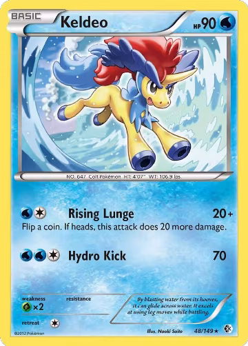 Keldeo (48) (48/149), Boundaries Crossed — Pokémon card price