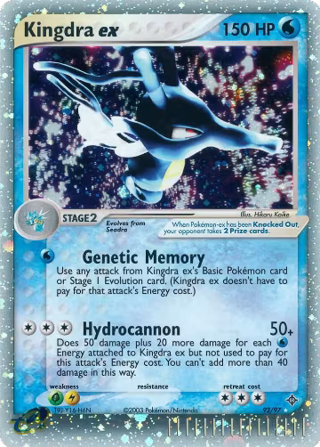 Kingdra ex (92/97), EX Dragon — Pokémon card price