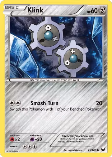 Klink (75/108), Dark Explorers — Pokémon card price