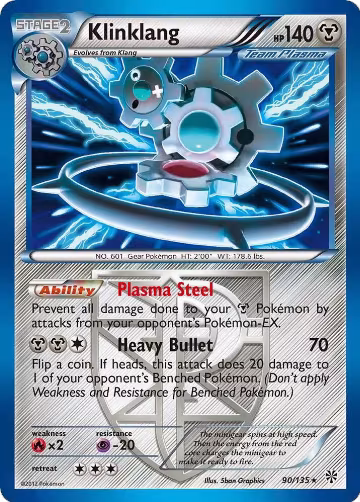Klinklang (Team Plasma) (90/135), Plasma Storm — Pokémon card price