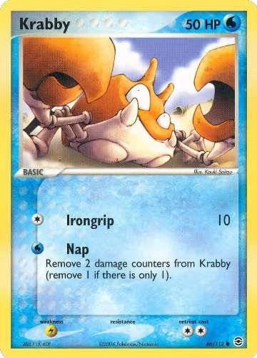 Krabby (66/112), EX FireRed & LeafGreen — Pokémon card price