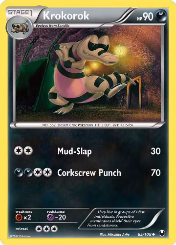 Krokorok (65/108), Dark Explorers — Pokémon card price