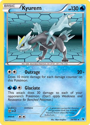 Kyurem (34/101), Noble Victories — Pokémon card price