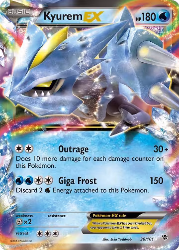 Kyurem EX (30/101), Plasma Blast — Pokémon card price