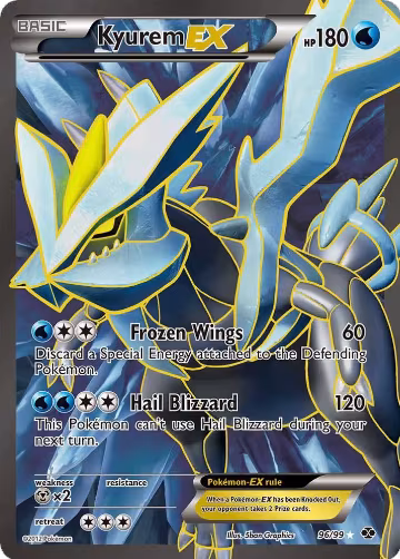 Kyurem EX (96 Full Art) (96/99) — card price