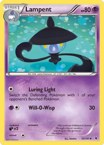 Lampent (59/101), Noble Victories — Pokémon card price