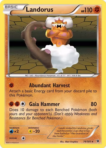 Landorus (74/101), Noble Victories — Pokémon card price