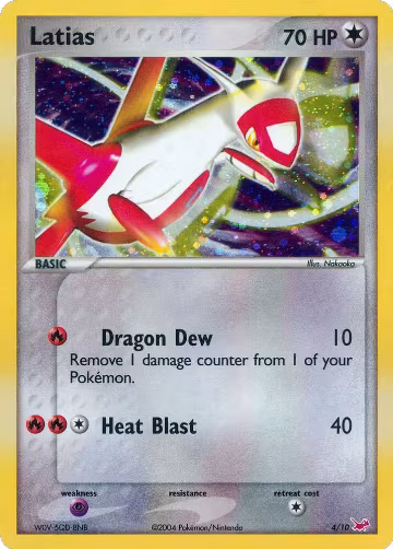 Latias (4/10), EX Trainer Kit 1: Latias & Latios — Pokémon card price