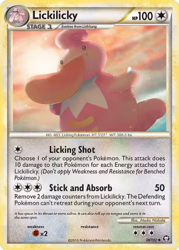 Lickilicky (38/102), Triumphant — Pokémon card price