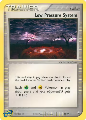 Low Pressure System (86/97), EX Dragon — Pokémon card price