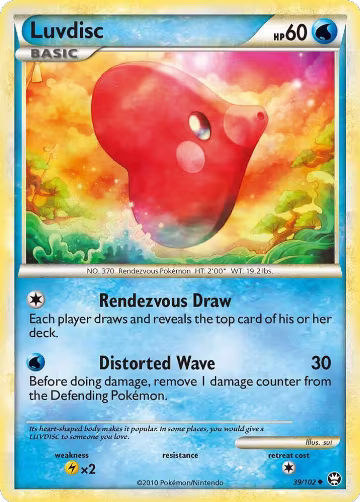 Luvdisc (39/102), Triumphant — Pokémon card price