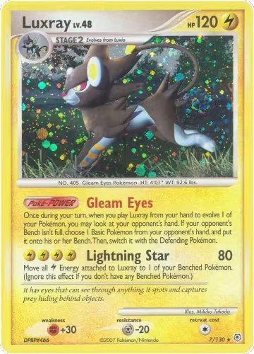 Luxray (7/130), Diamond and Pearl — Pokémon card price