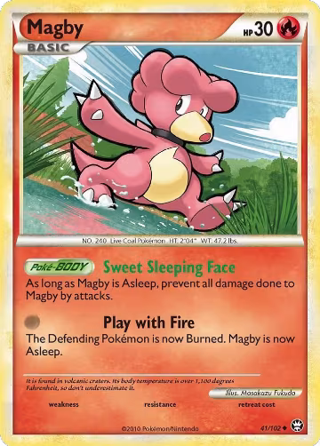 Magby (41/102), Triumphant — Pokémon card price