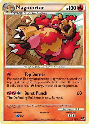 Magmortar (27/102), Triumphant — Pokémon card price