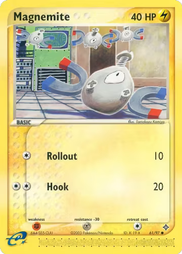 Magnemite - 61/97 (61/97), EX Dragon — Pokémon card price