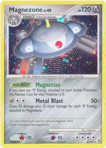 Magnezone (8/130), Diamond and Pearl — Pokémon card price