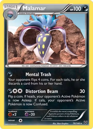 Malamar (76) (76/146), XY Base Set — Pokémon card price
