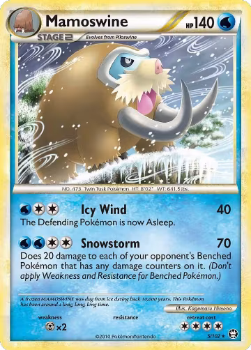 Mamoswine (5/102), Triumphant — Pokémon card price