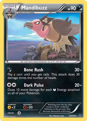 Mandibuzz (69/98), Emerging Powers — Pokémon card price