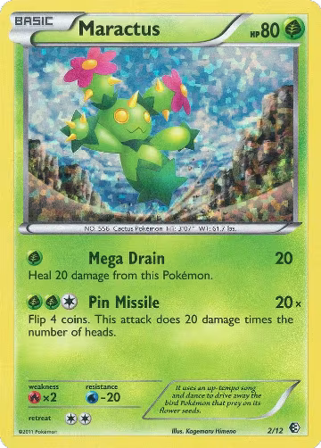 Maractus - 2/12 (002/012), McDonald's Promos 2011 — Pokémon card price