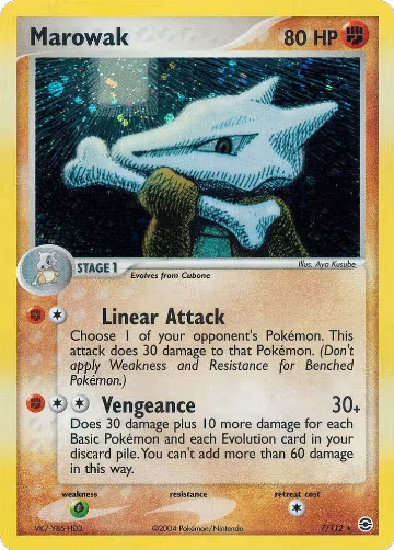 Marowak (7/112), EX FireRed & LeafGreen — Pokémon card price